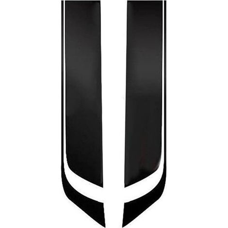 Piezas de pegatinas de vinilo universales para coches, franjas deportivas de carreras, franjas de modificación, negro