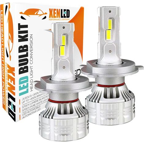 2x Bi-LED H4 FALCON7 130W - 14.000LMS RÉELS - SPÉCIAL FEUX DE ROUTE - 9-32V VOITURE ET CAMION CANBUS (1/5)