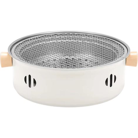 Barbecue a carbone portatile da 26,5 cm, in acciaio inossidabile, multifunzione, per esterni. (1/5)