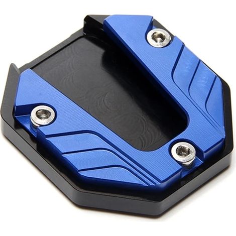 (Bleu) Extension de béquille latérale en alliage d'aluminium pour moto, accessoire moto D7YA maxpower (1/4)