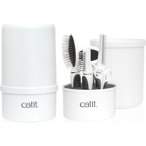 Catit Set di Spazzole per Gatti a Pelo Lungo (1/5)