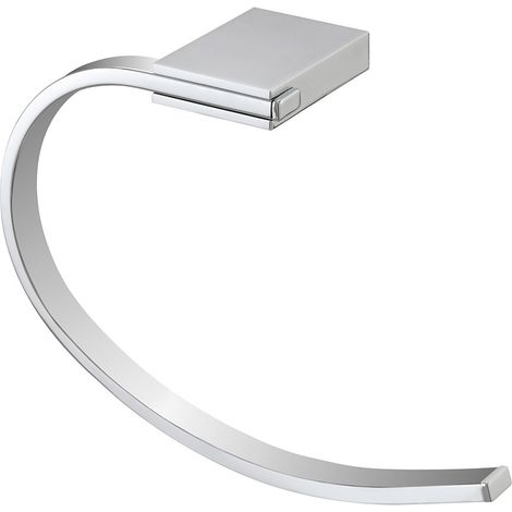 Porta asciugamani da parete ad anello in acciaio cromato Futura (1/5)