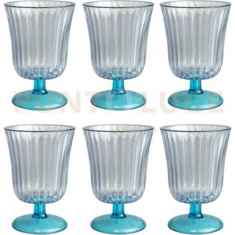 SET 6 BICCHIERI GINEVRA TRASPARENTI