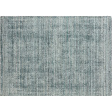 Tapis chenille rectangulaire imprimé nuancé bleu clair 120 x 170 cm