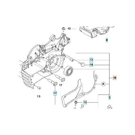 CARTER MOTORE 597960803 ORIGINALE HUSQVARNA (1/2)