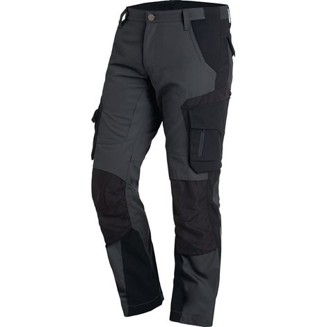 Pantalon de travail FLORIAN taille 54 anthracite/noir 50 % CO / 50 % PES
