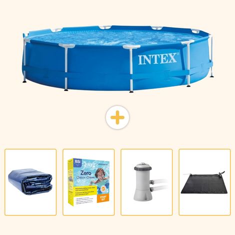 Intex Piscine Tubulaire Ronde - 366x76 cm - 5-pièces SCB11 (1/5)
