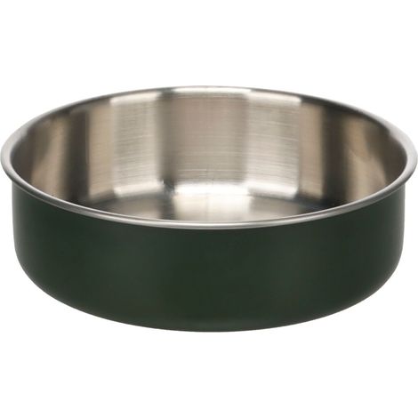 Gamelle pour la nourriture et l'eau en inox 1,55 l Yums vert (1/3)
