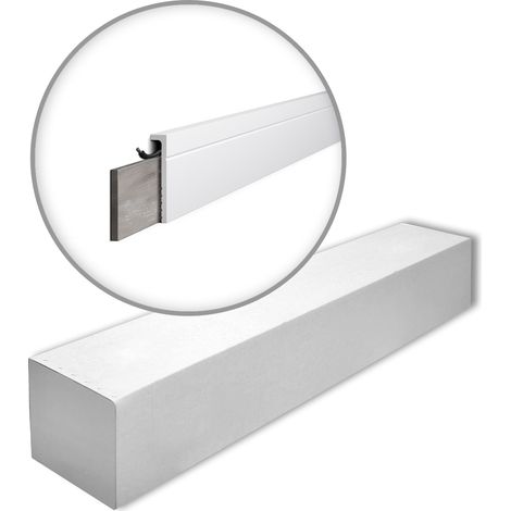 NMC CF2-box WALLSTYL Noel Marquet 1 carton 18 pièces Moulure couvrante Moulure décorative design moderne blanc  36 m (1/5)