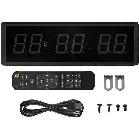 Chronomètre LED à intervalles, affichage numérique (haut/bas) pour la maison - (1/5)