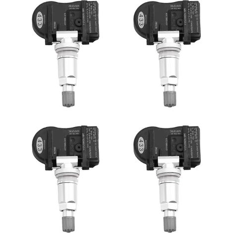 Lot de 4 capteurs de pression des pneus TPMS 433 MHz pour Dodge Durango 2018 et Jeep Grand Cherokee 2016-2018 (références : 68252495AC et 68252495AA). (1/5)