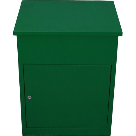 Buzón de Correo Verde para Paquetes Montado en la Pared Seguro Buzón de Correo Inteligente para Exteriores Resistente a la Intemperie Acero Galvanizado 5 Llaves 58 x 36 x 46cm (1/5)