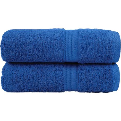 Premium Gästetücher SOLUND 2 Stk. Blau 30x50 cm 600 g/m²
