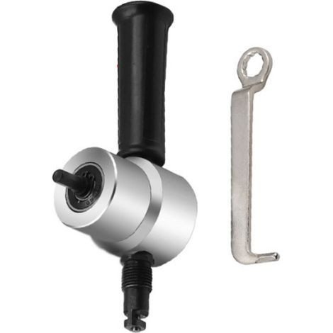Blechschneider-Kit, Doppelkopf-Blechschneider, 360 Grad verstellbar, elektrischer Power-Knabber-Schneidwerkzeug-Kit für Bohrmaschinen (1/4)