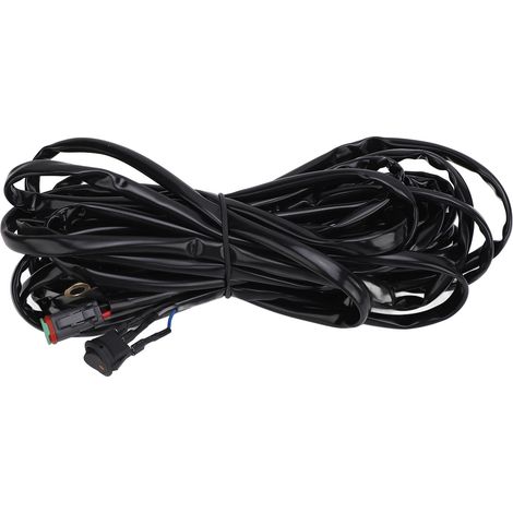 Faisceau de câblage de barre lumineuse LED 16awg, interrupteur marche/arrêt robuste, fusible de relais de puissance pour camion ATV UTV bateau (1/5)