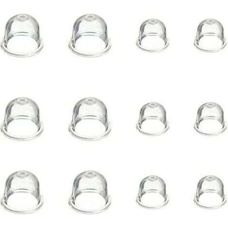 12 Pièces Carburateur Amorce Pompe Ampoule 19 mm et 22 mm Poire Pompe Amorcage Accessoires de Carburateur pour Debroussailleuse Tronçonneuse Souffleur Tondeuse (1/4)
