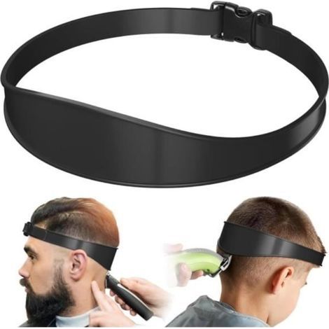 Haircutting Guide - Professional - Adjustable - Portable - Non-Slip Silicone - Black (1/3)