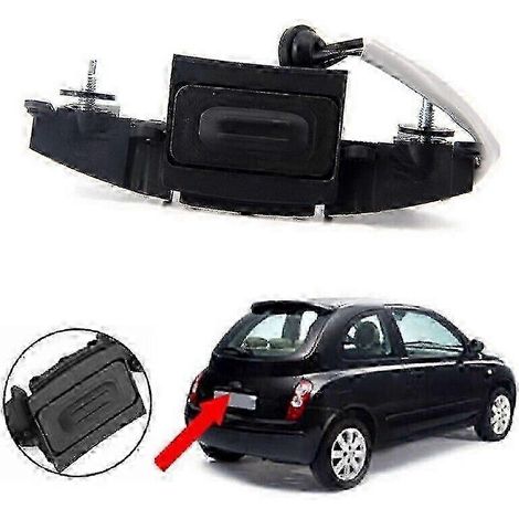 Para Nissan Micra III K12, interruptor de manija de puerta trasera, apertura, botón de tapa trasera Edición 0621