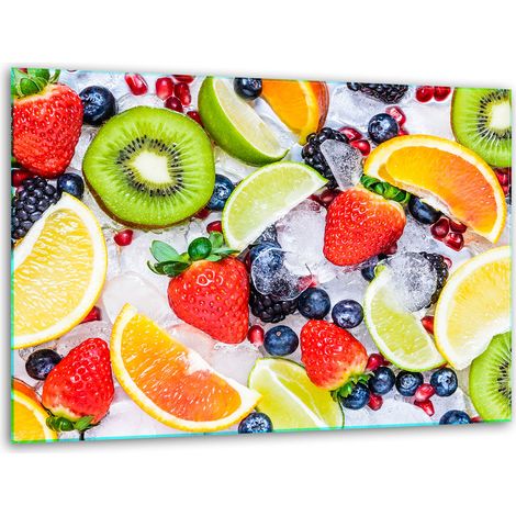 Soporte de tabla de corte de vidrio 40x30 fruta (1/5)