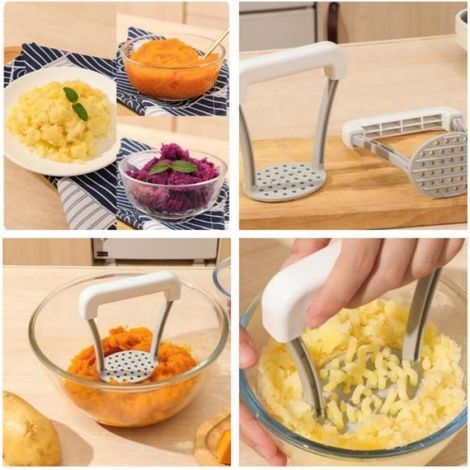 Presse purée manuelle,presse-purée manuel en plastique,outil de cuisine portable,hachoir à patate douce accroché,pour fruit,banane (1/4)