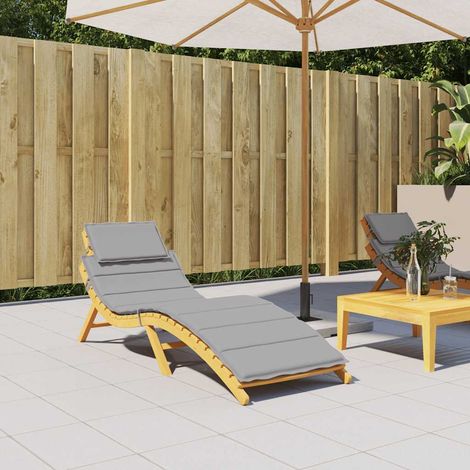 Maison Exclusive - Sonnenliegen-Auflage Grau 186x58x4 cm Oxford-G (1/5)