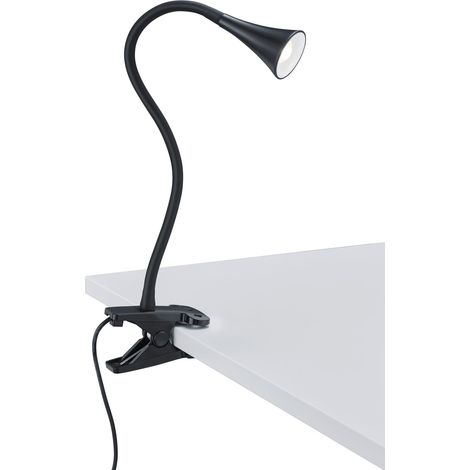 Lampa a morsetto da Interno a LED in Plastica Nero