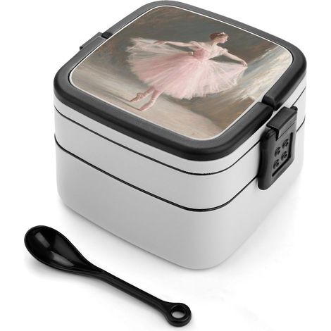 Boîte à bento empilable pour ballet avec couvercles, lunch (1/5)