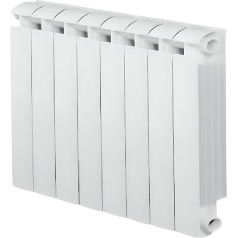 Calentador central KLASS 600 blanco de 8 elementos de aluminio fundido, 1056w (1/4)