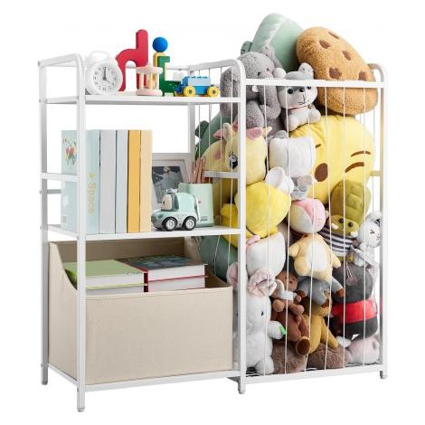 Organisateur de jouets animaux en peluche bibliothèque enfants à (1/5)