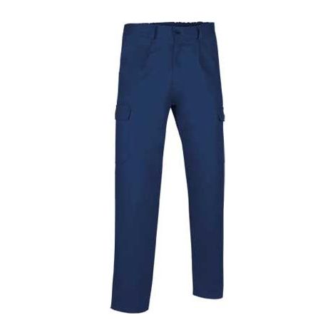 Pantalón largo multibolsillos con pinzas Caster S Azul marino oceano