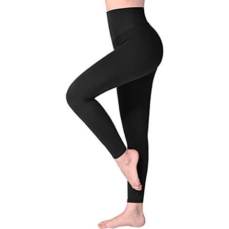 Leggings de talle alto para mujer - Pantalones de yoga ultrasuaves - Deportes y fitness - Talla SM - Verde militar (1/5)