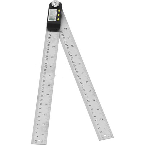 Digitaler Winkelmesser/Lineal 2-in-1 Goniometer/Winkelmesser mit Display für Automobile (0–300 mm) (1/5)