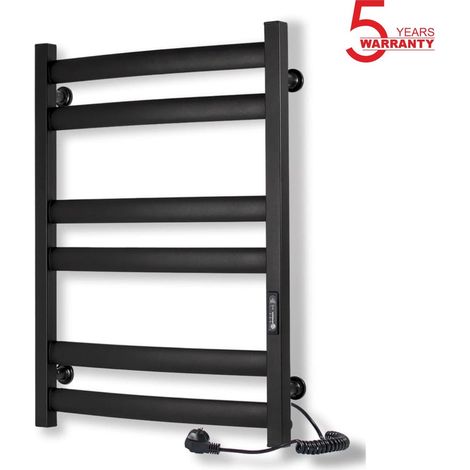 Toallero eléctrico ATLANT 500x700 con temporizador ECO, 160W, Negro (1/3)