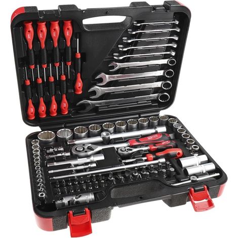 Rs Pro – Mallette de rangement mécanique 94 pièces – Outils à main pour mécanique – Matériaux durables – Pour espaces de travail exigeants (1/5)