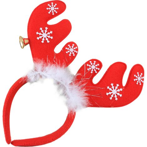 Pinces À Cornes De Renne - Pour Fêtes De Fin D Année - Accessoire Capillaire Festif - Lot De 1 (1/5)