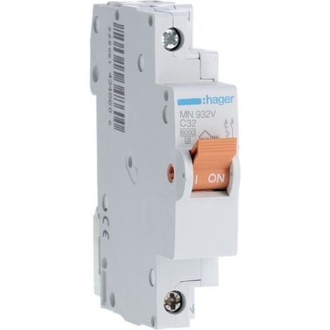 HAGER MN932V  Interruttore MN 1P+N 32A curva C
