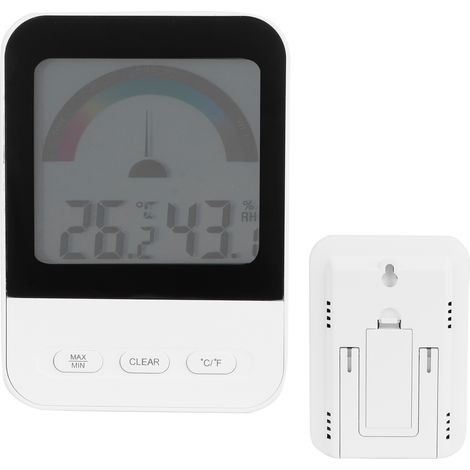 Thermomètre et hygromètre électronique numérique d'intérieur avec écran LCD rétroéclairé, thermomètre de serre (1/5)