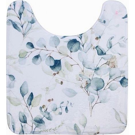 Trade Shop - TAPPETINO GIROWATER ARREDO BAGNO 45X50CM FANTASIA MIT FOGLIE FIORI 87061 - (1/2)