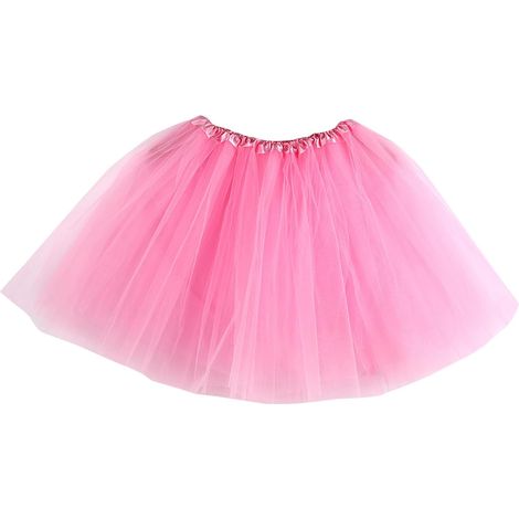 Jupe en tulle pour femme - Costume de carnaval élastique à 3 couches - Jupe en tulle classique des années 80 - Jupe de ballet bouffante - Jupon de danse pour adulte - Pour Halloween, fête à thème
