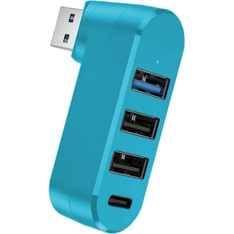 Hub USB 3.0, répartiteur USB Hub USB Répartiteur USB Hub USB 4 Ports,Répartiteur USB Rotatif, exeur USB 3.0, Multi-Ports USB, Station Adaptateur USB (1/5)