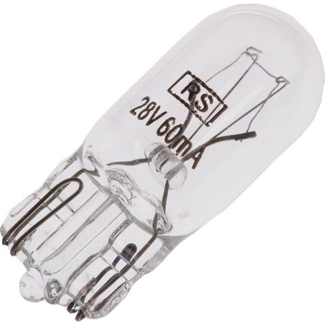 Ampoule RS PRO 28 V 60 mA, Wedge