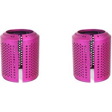 Deux couvercles de filtre externes compatibles avec les sèche-cheveux HD01, HD03, HD07 et HD08. Conception de l'ouverture du filtre à poussière. (1/5)
