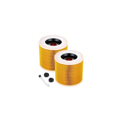 Filtre à Cartouche, Lot De 2 Filtre Aspirateur Pour Karcher, Pour Karcher WD3 Premium, WD2, WD3, WD3P, MV2, MV3 - Filtre WD3 - Filtre De Rechange Pour Aspirateur Karcher 6.414-552.0/64145520 (1/5)