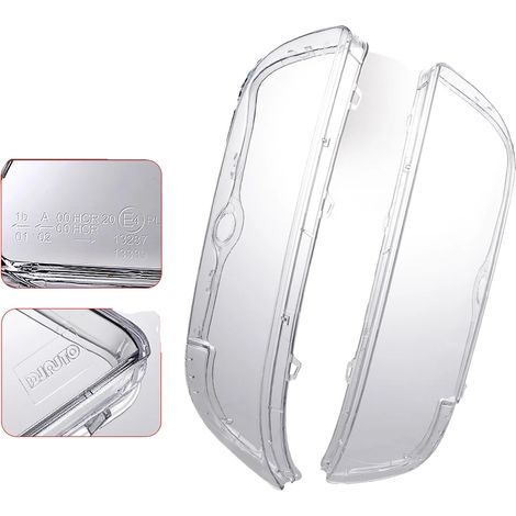 Copertura lente faro, materiale ABS, dimensioni 57 x 15 cm, compatibile con BMW E39 Facelift di lusso 1996-2003, posizione anteriore sinistra/destra, 1 coppia (1/5)