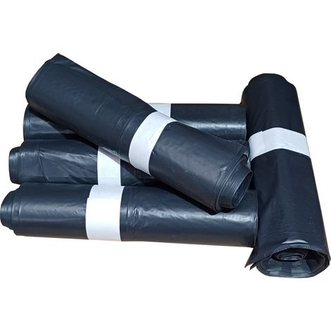 Sac poubelle qualité professionnelle de 110 L Noir - 55 microns - Carton de 200 Sacs - Basse densité