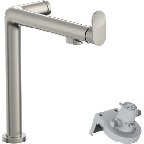 Hansgrohe Aqittura M91 - Grifo de fregadero con filtración, aspecto de acero inoxidable 76804800 (1/5)