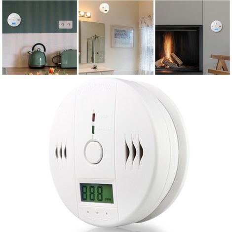 Randaco Rilevatore monossido di carbonio schermo LCD, di fumo e CO 1 pezzo (1/5)