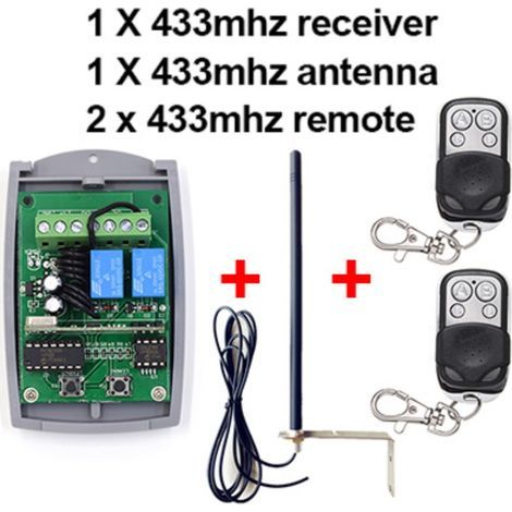 Télécommande et récepteur pour porte de garage, accessoire de commande automatique (1/5)