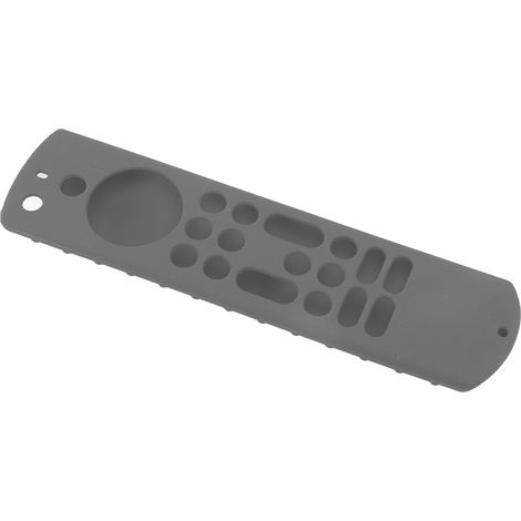 Étui souple en silicone pour télécommande Amazon TV, résistant aux chocs et imperméable, enveloppement complet et découpe précise, couleur gris foncé. (1/5)