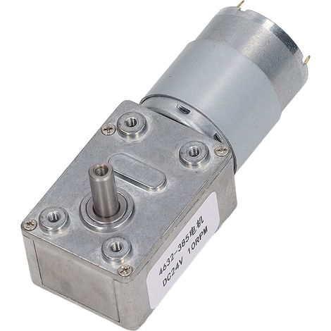 24V 10RPM Gleichstrom-Untersetzungsmotor, CW/CCW Welle, Schneckengetriebe aus Aluminium und Messing, stabiler und präziser Betrieb, hohe Genauigkeit. (1/5)